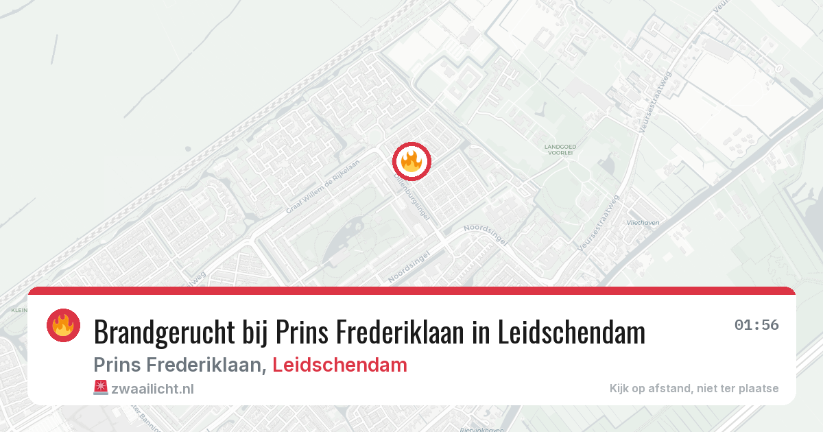 Brandgerucht bij Prins Frederiklaan in Leidschendam — 19 jun 2026