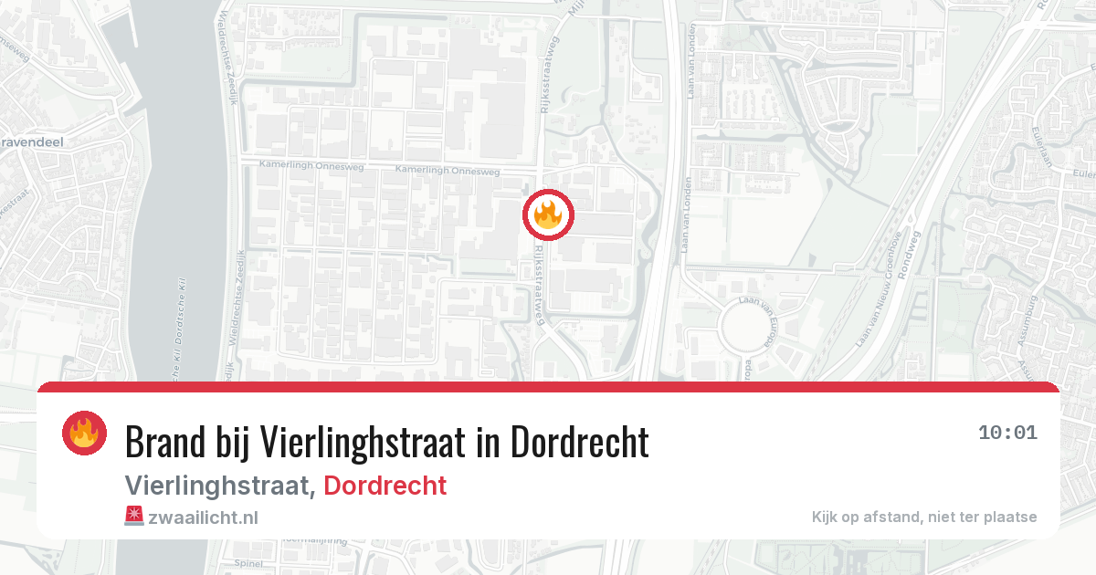 Brand bij Vierlinghstraat in Dordrecht — 27 mei 2026