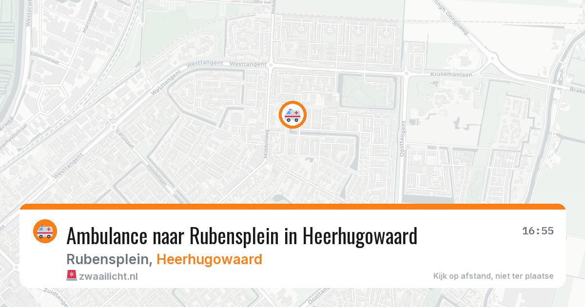 Ambulance naar Rubensplein in Heerhugowaard — 20 jul 2026