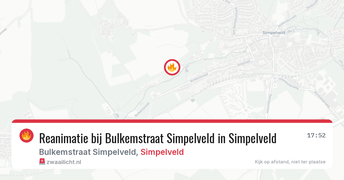 Reanimatie bij Bulkemstraat Simpelveld in Simpelveld — 5 jun 2026