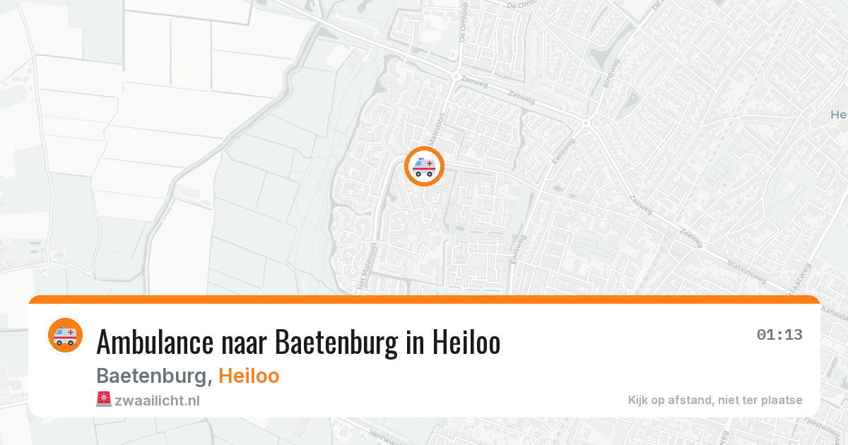 Ambulance naar Baetenburg in Heiloo — 13 mei 2026