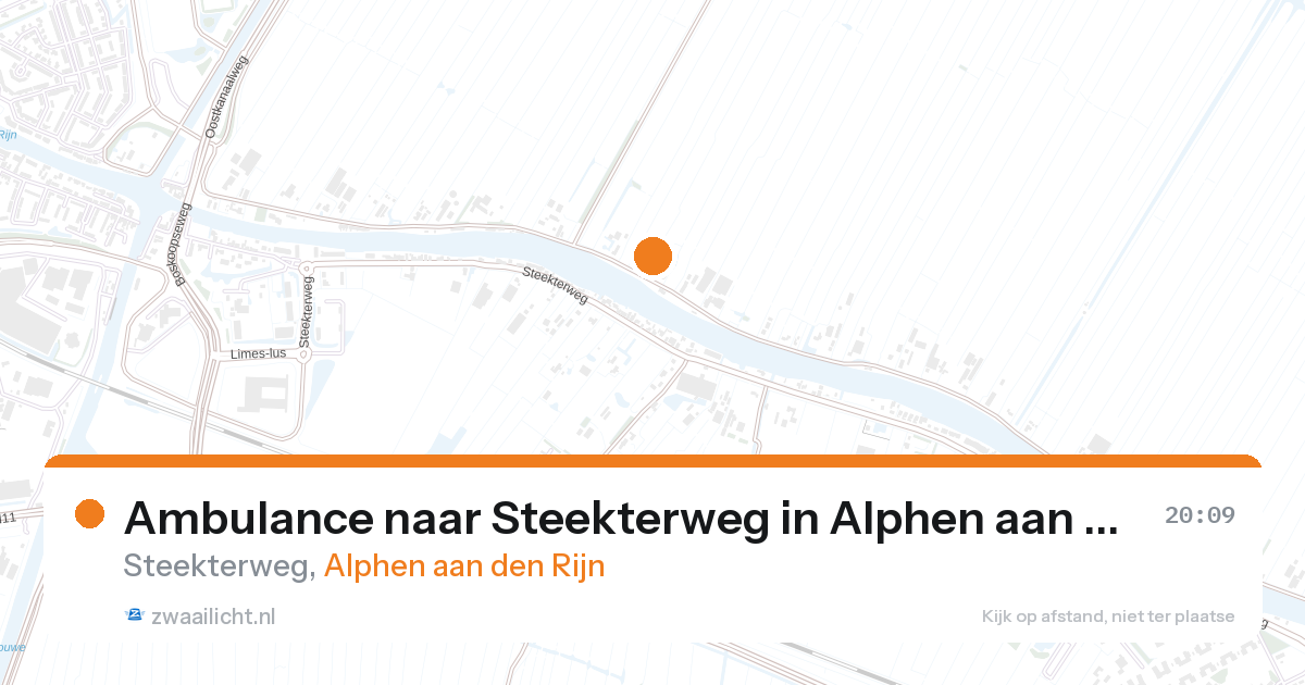Ambulance naar Steekterweg in Alphen aan den Rijn — 28 aug 2026