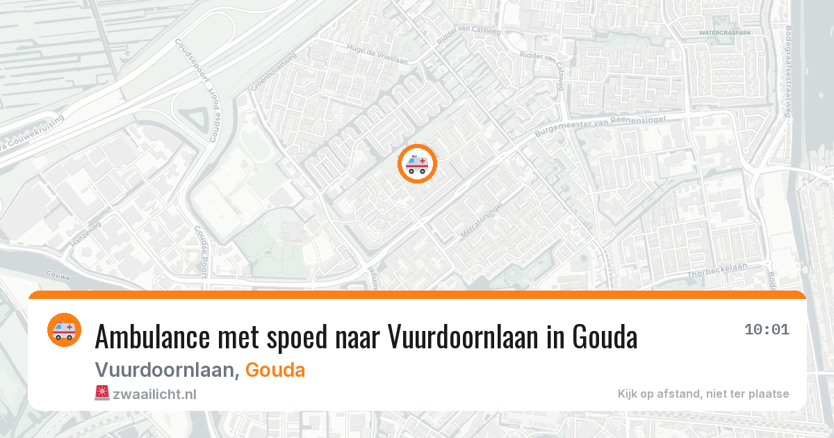 Ambulance met spoed naar Vuurdoornlaan in Gouda — 12 feb 2026