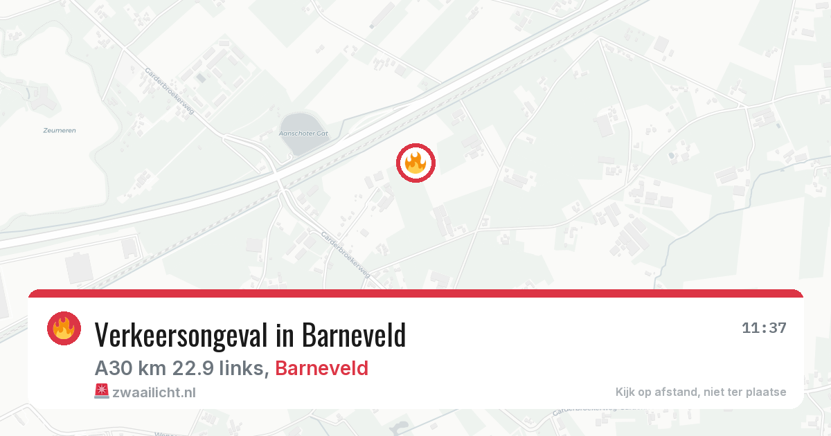 Verkeersongeval in Barneveld — 20 mei 2026