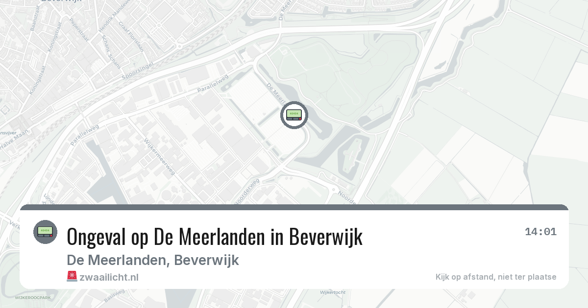 Ongeval op De Meerlanden in Beverwijk — 7 feb 2026