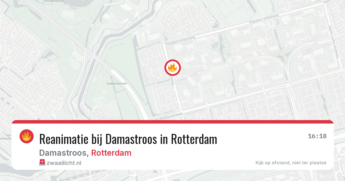 Reanimatie bij Damastroos in Rotterdam — 31 mrt 2026
