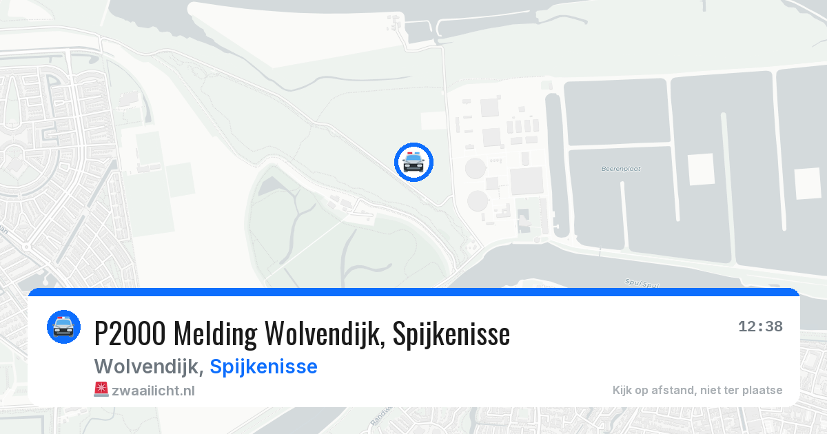 P2000 Melding Wolvendijk, Spijkenisse — 4 mei 2026