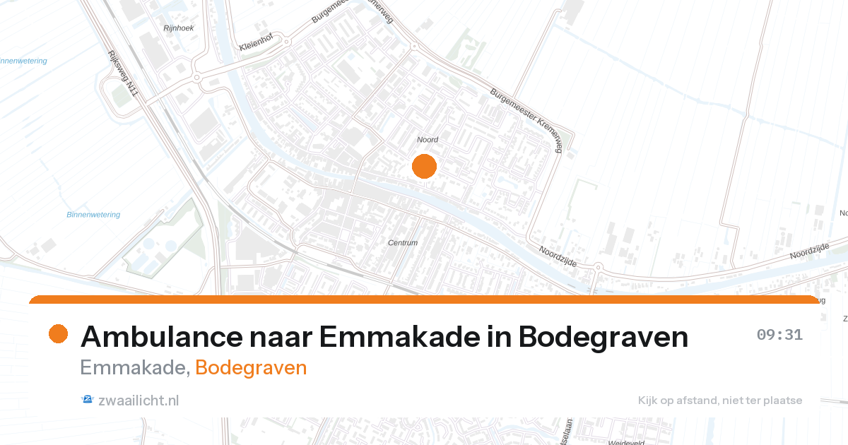 Ambulance naar Emmakade in Bodegraven — 6 apr 2026