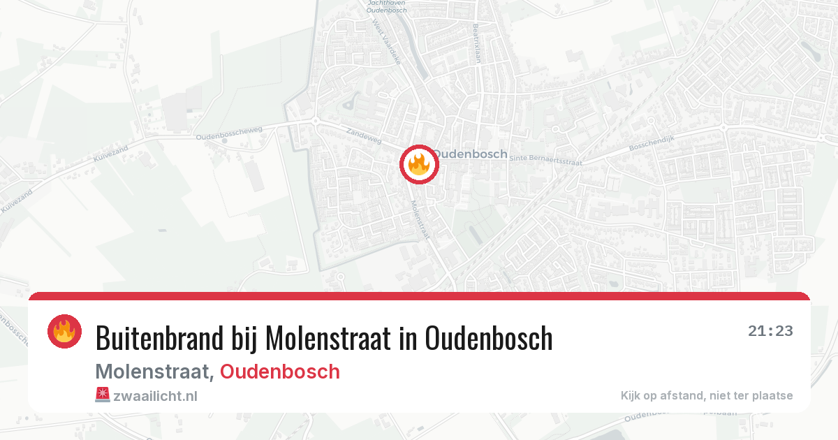 Buitenbrand bij Molenstraat in Oudenbosch — 23 apr 2026