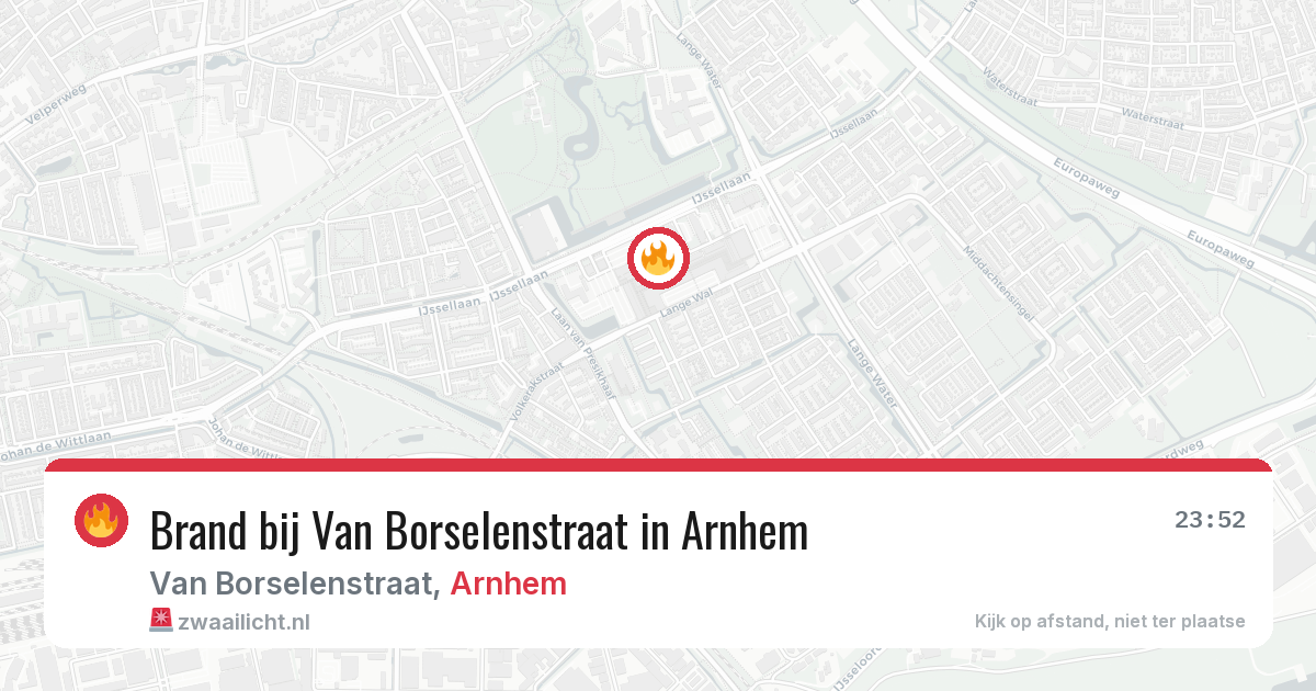 Brand bij Van Borselenstraat in Arnhem — 23 jan 2026