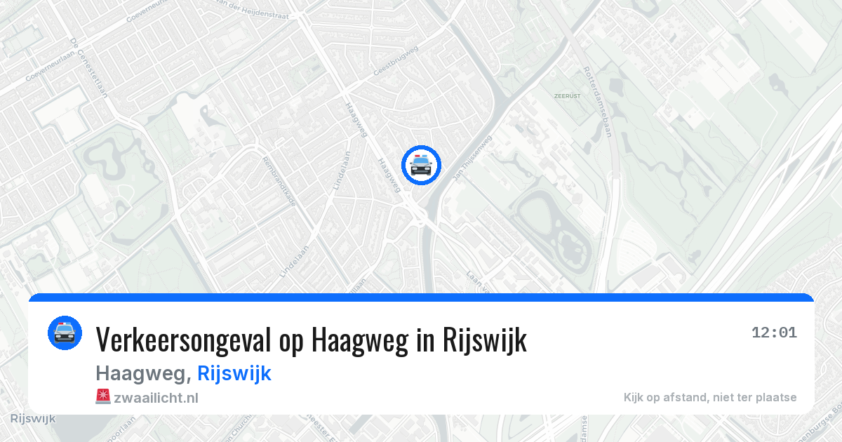 Verkeersongeval op Haagweg in Rijswijk — 24 jun 2026