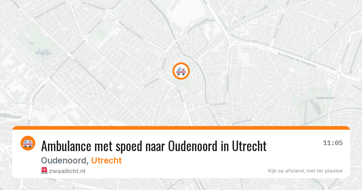 Ambulance met spoed naar Oudenoord in Utrecht — 8 aug 2026