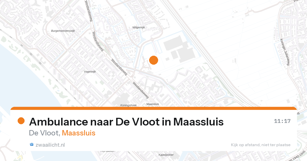 Ambulance naar De Vloot in Maassluis — 28 aug 2026