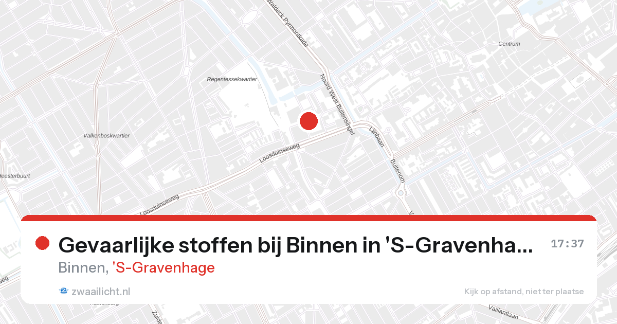 Gevaarlijke stoffen bij Binnen in 'S-Gravenhage — 27 aug 2026