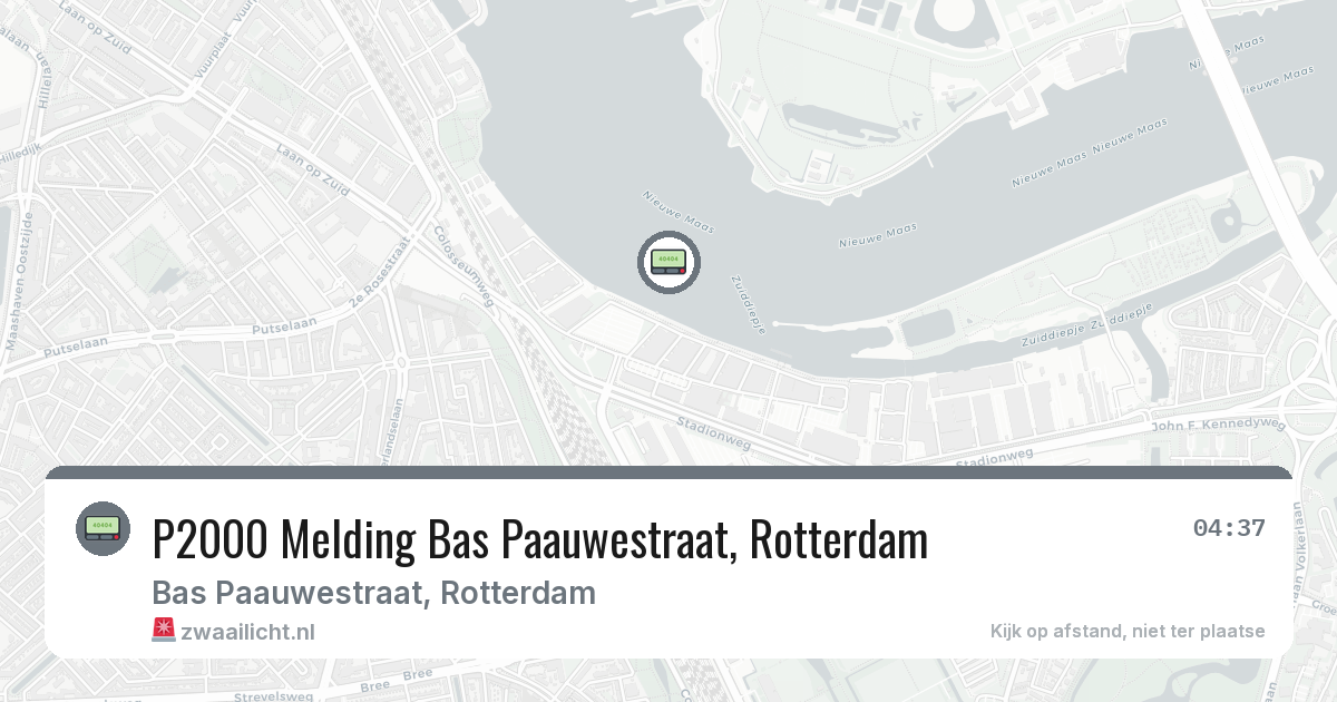 P2000 Melding Bas Paauwestraat, Rotterdam — 27 jun 2026