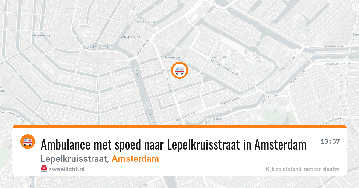 Ambulance met spoed naar Lepelkruisstraat in Amsterdam — 29 jun 2026