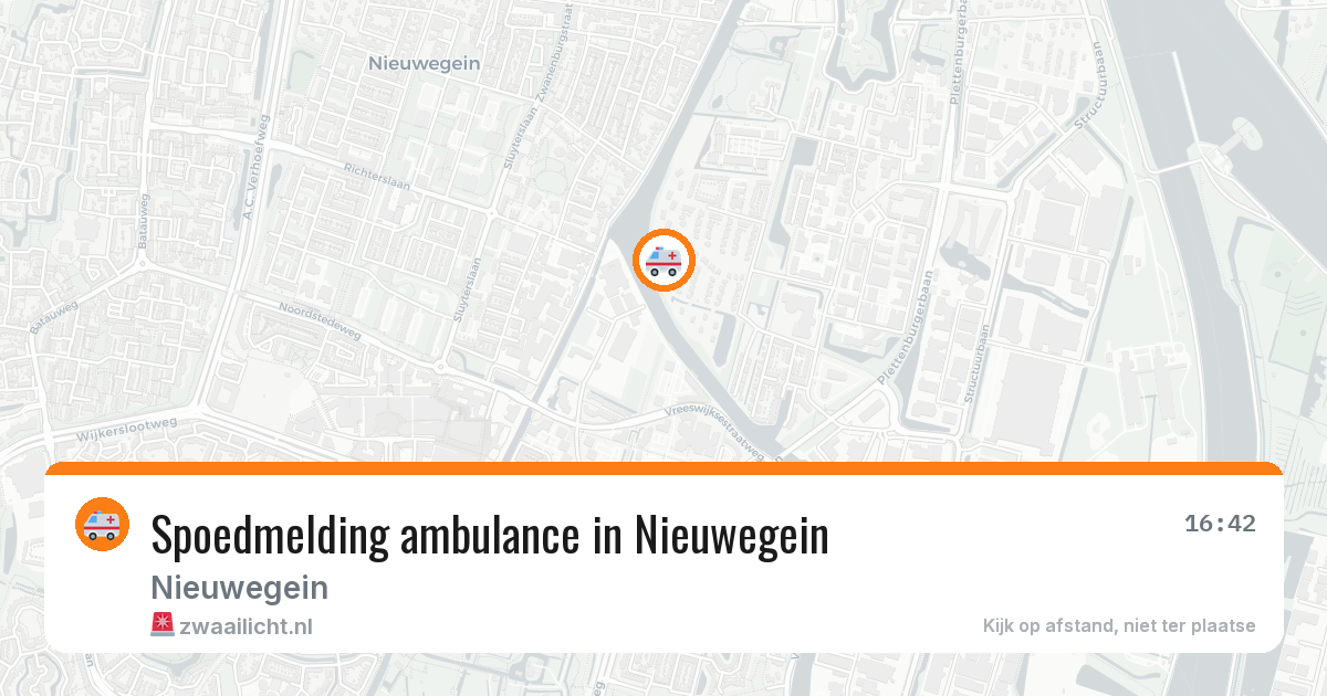 Spoedmelding ambulance in Nieuwegein — 16 mrt 2026