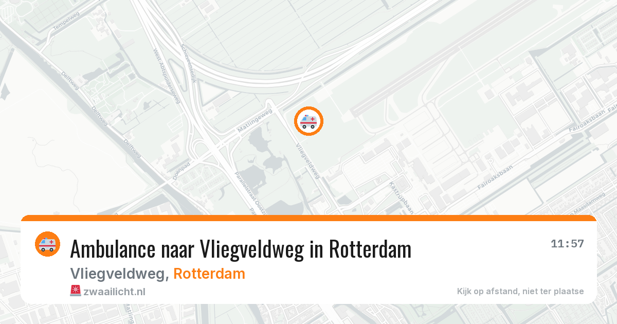 Ambulance naar Vliegveldweg in Rotterdam — 31 jul 2026