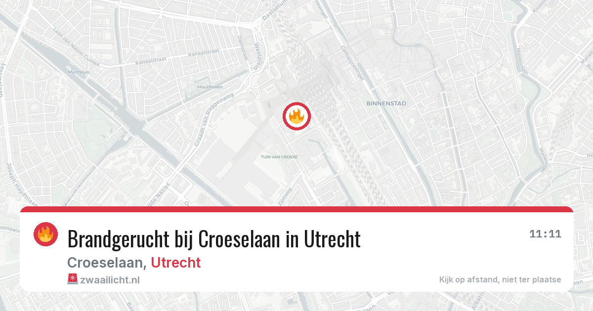 Brandgerucht bij Croeselaan in Utrecht — 19 mei 2026