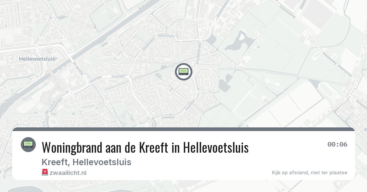 Woningbrand aan de Kreeft in Hellevoetsluis — 27 mei 2026