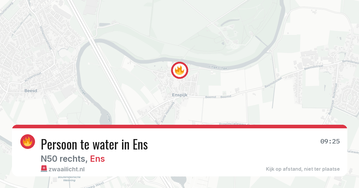 Persoon te water in Ens — 3 feb 2026