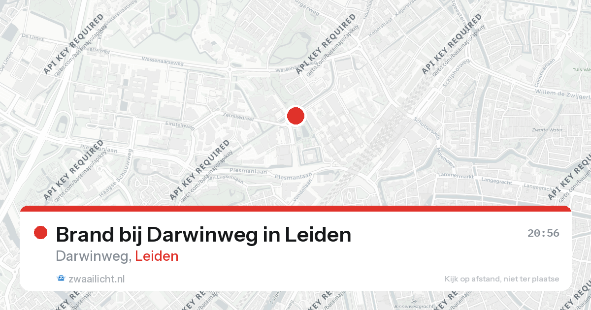 Brand bij Darwinweg in Leiden — 19 feb 2026