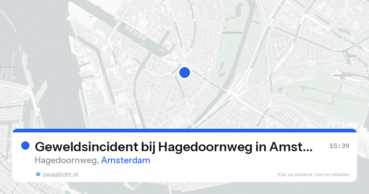 Geweldsincident bij Hagedoornweg in Amsterdam — 19 aug 2026
