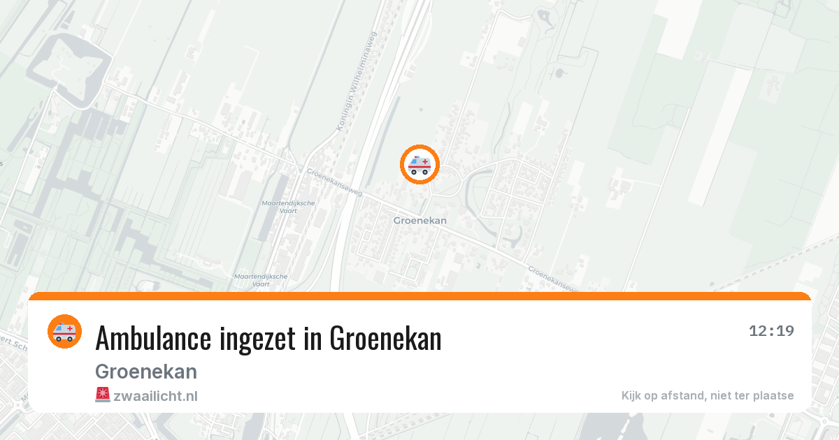 Ambulance ingezet in Groenekan — 8 feb 2026