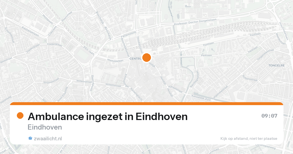 Ambulance ingezet in Eindhoven — 8 feb 2026