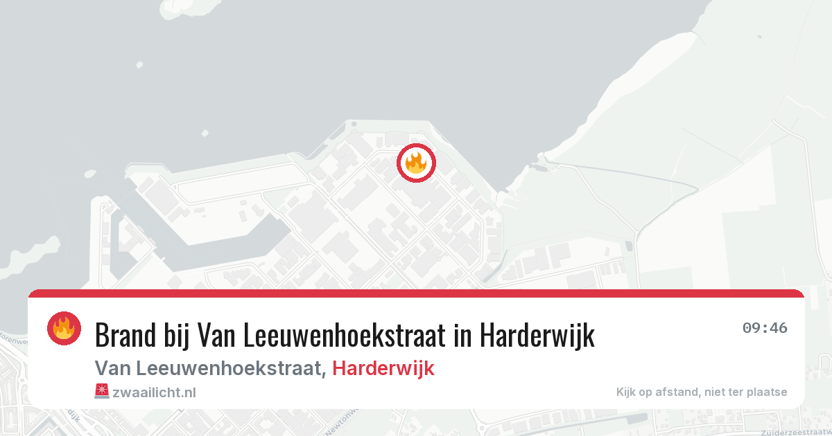 Brand bij Van Leeuwenhoekstraat in Harderwijk — 26 mei 2026