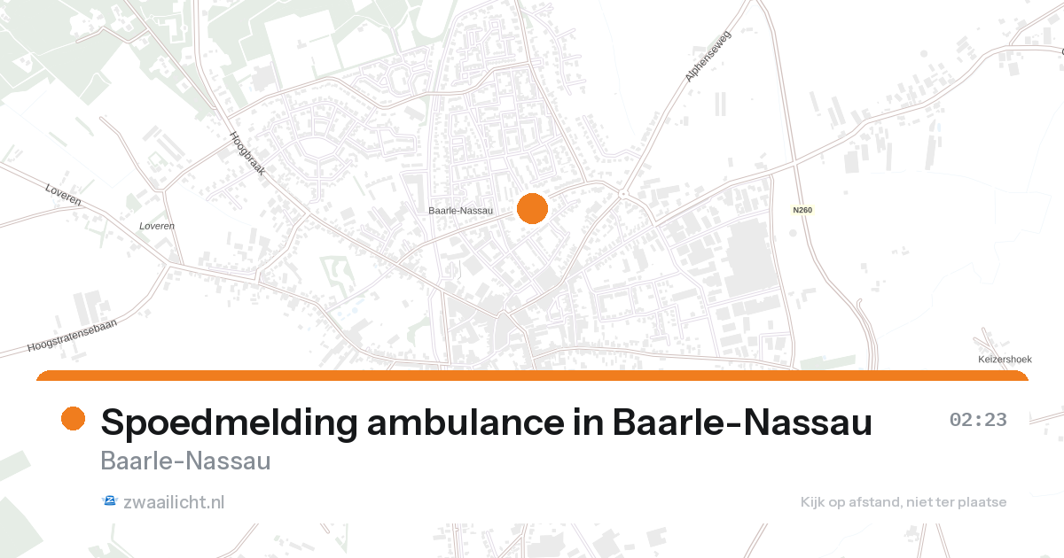 Spoedmelding ambulance in Baarle-Nassau — 7 feb 2026
