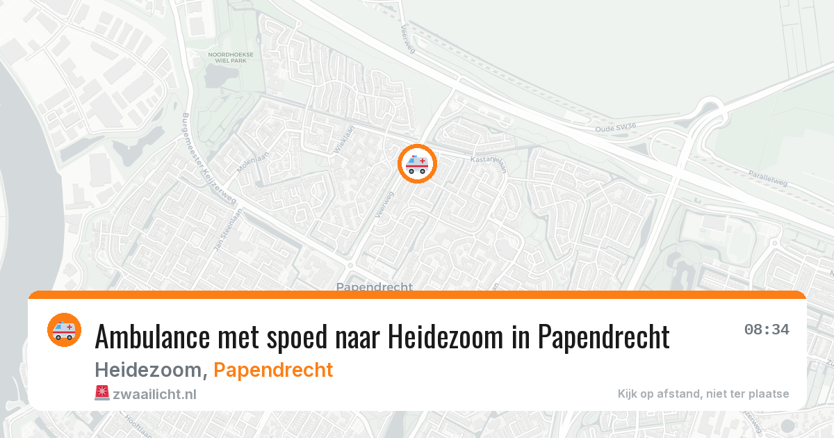 Ambulance met spoed naar Heidezoom in Papendrecht — 28 apr 2026