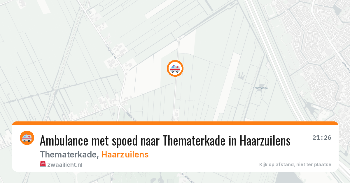 Ambulance met spoed naar Thematerkade in Haarzuilens — 12 aug 2026