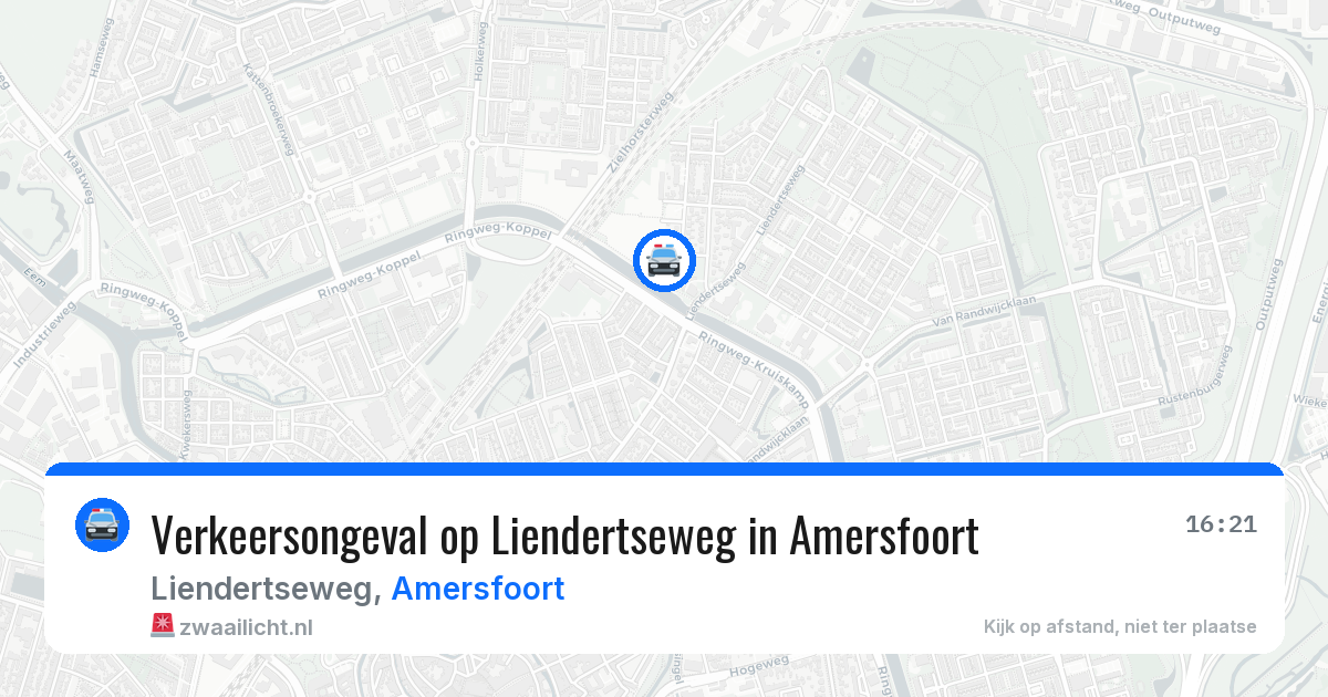 Verkeersongeval op Liendertseweg in Amersfoort — 2 jun 2026
