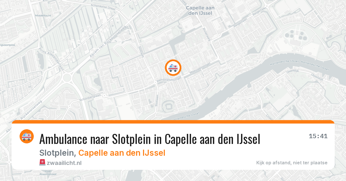 Ambulance naar Slotplein in Capelle aan den IJssel — 24 jun 2026