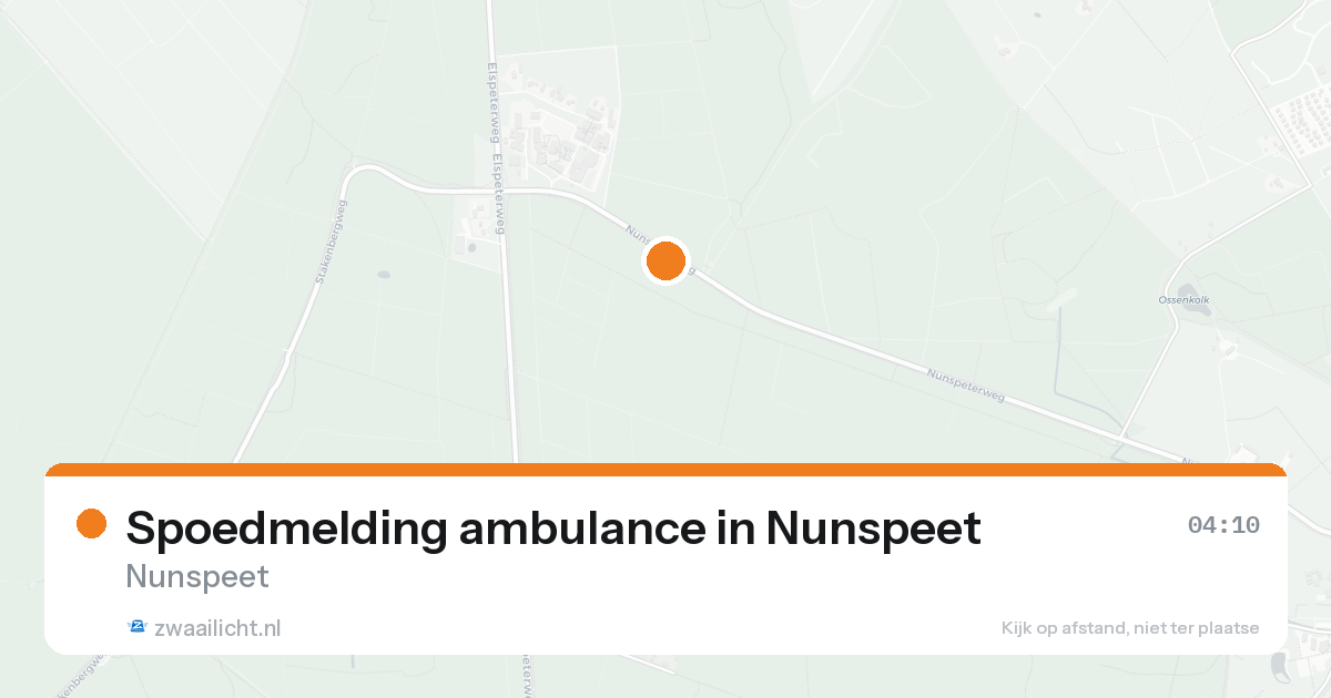 Spoedmelding ambulance in Nunspeet — 31 jan 2026