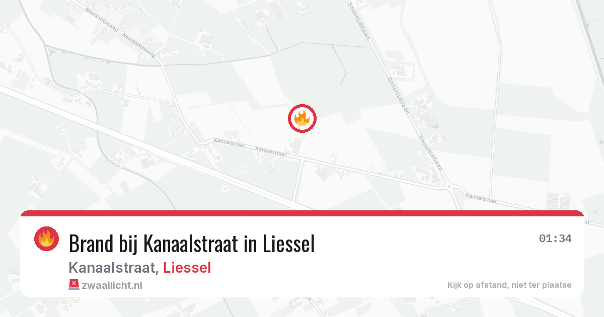 Brand bij Kanaalstraat in Liessel — 14 jun 2026