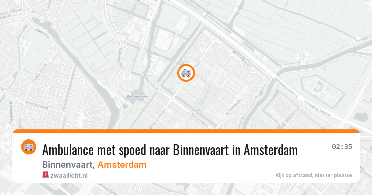 Ambulance met spoed naar Binnenvaart in Amsterdam — 30 jan 2026