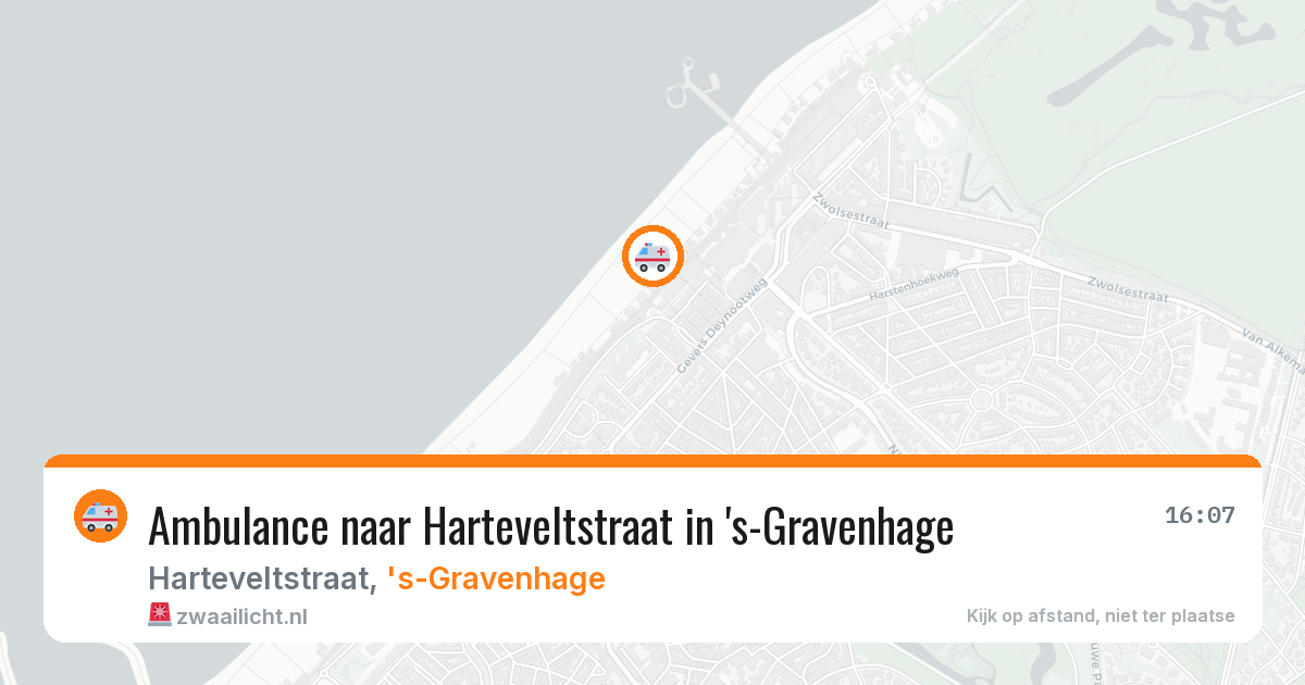 Ambulance naar Harteveltstraat in 's-Gravenhage — 8 aug 2026