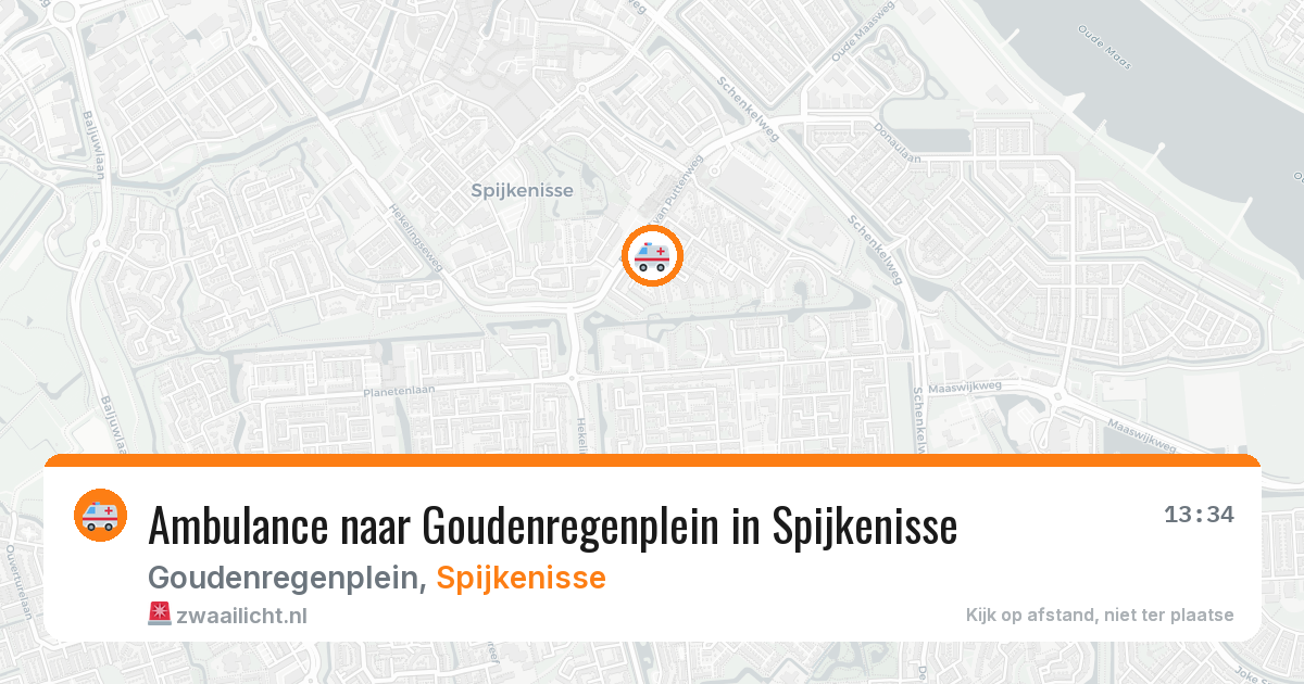 Ambulance naar Goudenregenplein in Spijkenisse — 17 jun 2026