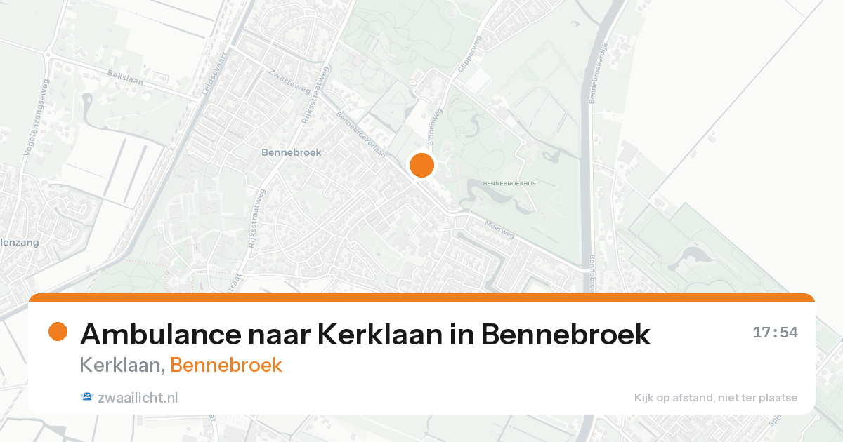 Ambulance naar Kerklaan in Bennebroek — 19 aug 2026