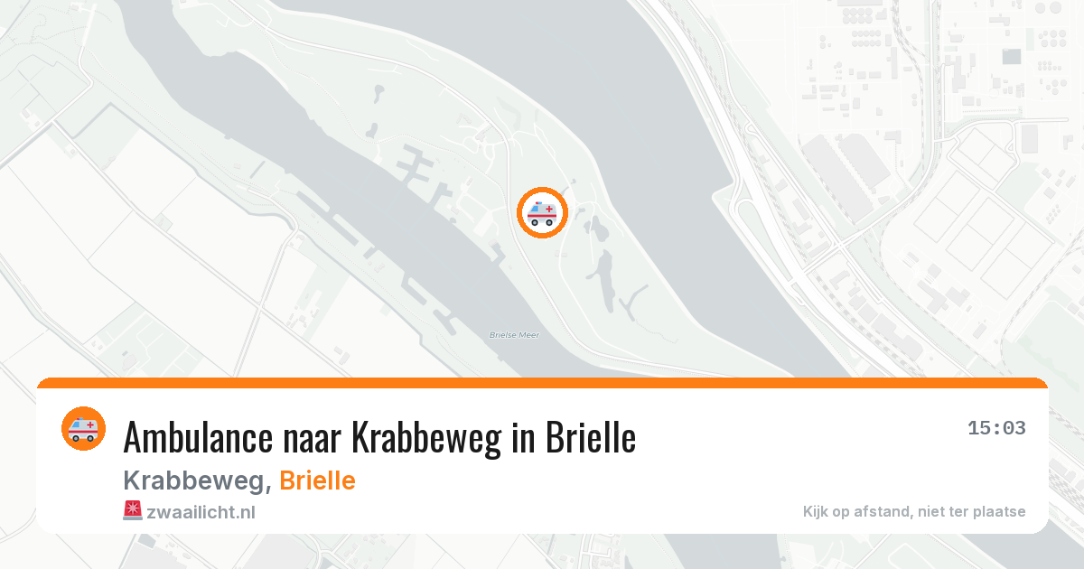 Ambulance naar Krabbeweg in Brielle — 10 aug 2026