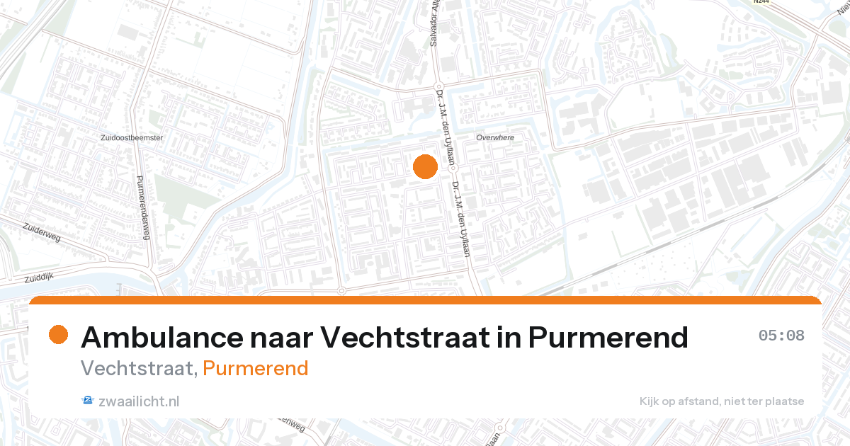 Ambulance naar Vechtstraat in Purmerend — 18 jul 2026