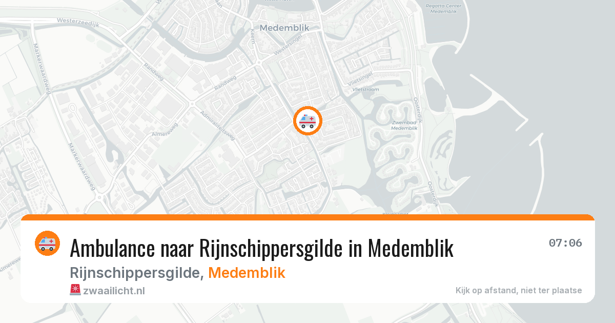 Ambulance naar Rijnschippersgilde in Medemblik — 4 jul 2026