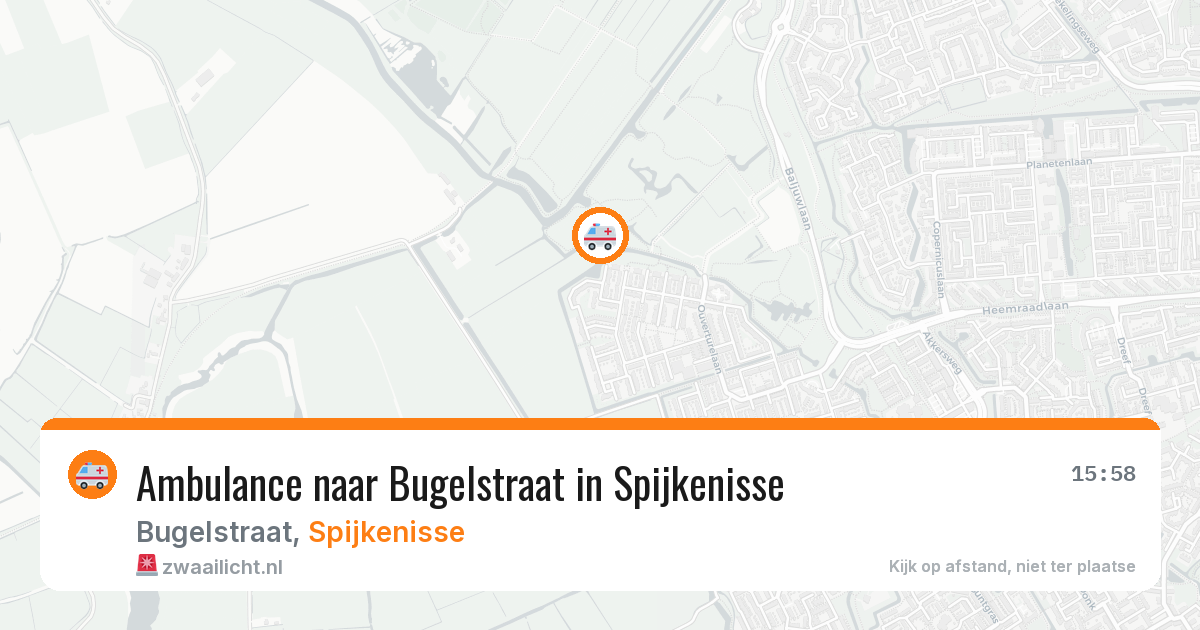 Ambulance naar Bugelstraat in Spijkenisse — 31 jul 2026