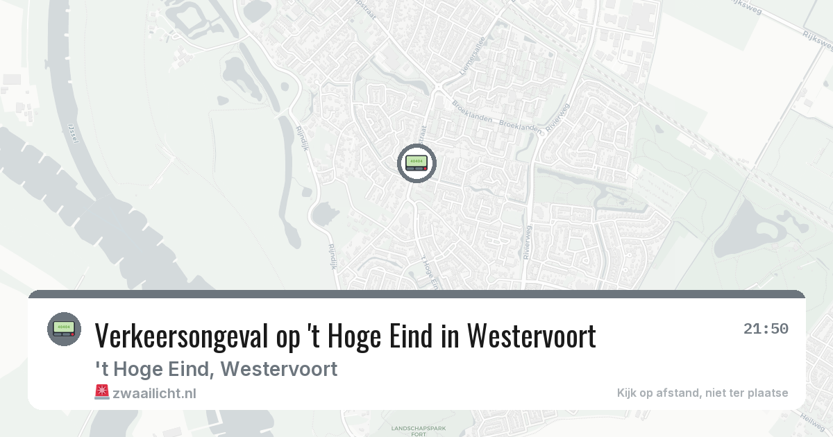 Verkeersongeval op 't Hoge Eind in Westervoort — 3 apr 2026