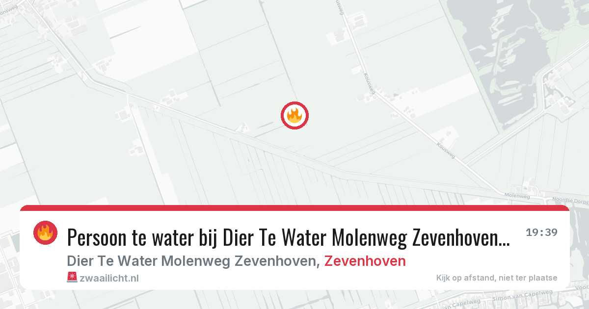Persoon te water bij Dier Te Water Molenweg Zevenhoven in Zevenhoven — 26 mei 2026