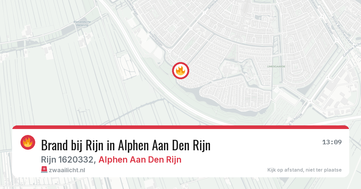 Brand bij Rijn in Alphen Aan Den Rijn — 29 jun 2026