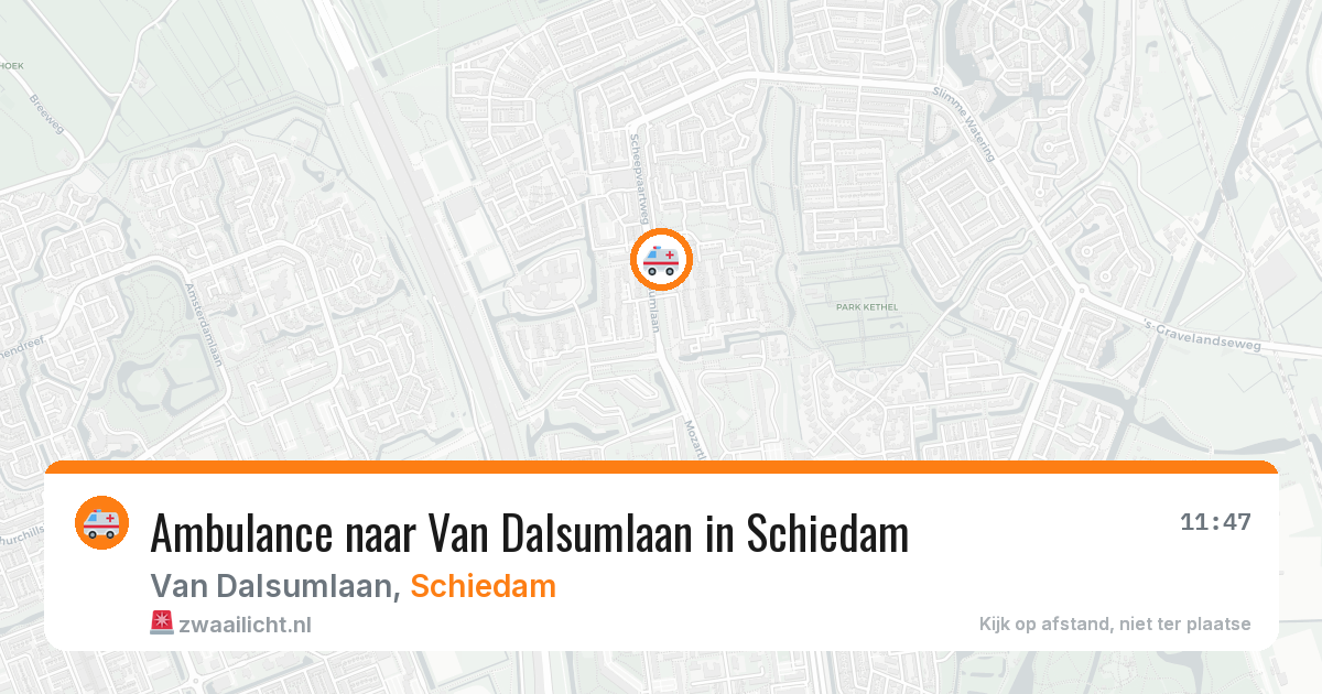 Ambulance naar Van Dalsumlaan in Schiedam — 1 jun 2026