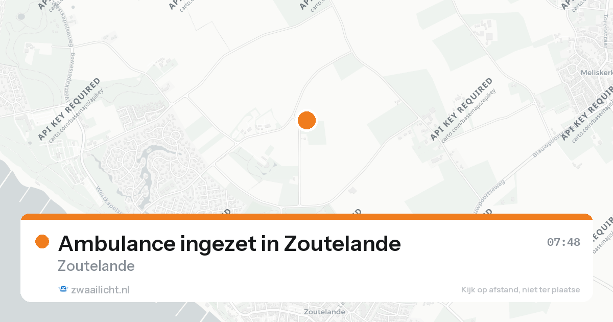 Ambulance ingezet in Zoutelande — 25 aug 2026